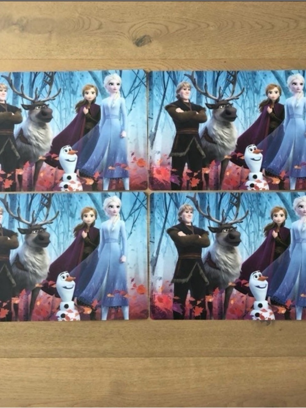 Disney Frozen Placemats Elsa Anna Olaf 4 pieces